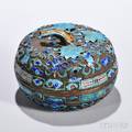 Silver Cloisonne Lidded Bowl