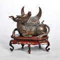 Cast Bronze Qilin shape Holder