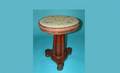 246A 19th Century Mahogany Empire Swivel Foot Stool