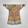 Chestnut Embroidered Silk Formal Court Dragon Robe Chifu