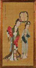 Painting Depicting Two Women
