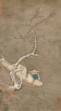 Hanging Scroll Depicting a Winter Landscape