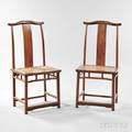 Pair of Elmwood Yokeback Chairs