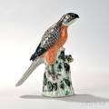 Famille Verte Porcelain Figure of a Hawk