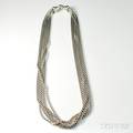 David Yurman Sixstrand Sterling Silver Necklace
