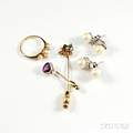 Group of Pearl and Gemset Jewelry