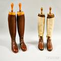 Two Pairs of Leather Womens Englishstyle Riding Boots