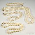 Four Cultured Pearl Necklaces