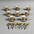 Partial Sterling Silver Demitasse Set