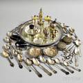 Group of Sterling Silver and Silverplated Tableware