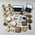 Group of Assorted Sterling Silver and Silverplated Tableware and Accessories