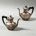 Sterling Silver Colonial Revival Coffeepot and Teapot