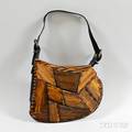 Fendi Suede Oyster Handbag
