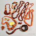 Group of Amber and Resin Jewelry