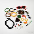 Group of Bakelite and Lucite Jewelry and Accessories