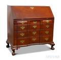 Chippendale Carved Mahogany Blockfront Desk