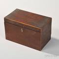 Figured Walnut Tea Caddy