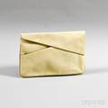Salvatore Ferragamo Tan Leather Clutch