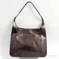 Gucci Chocolate Brown Leather Tote Bag