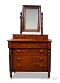 Classical Carved Mahogany Dressing Chest