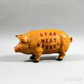 Cast Iron Star Meat Market Pig