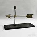 Molded Copper and Zinc Arrow Weathervane