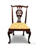 Chippendalestyle Carved Mahogany Side Chair