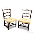 Pair of Chippendale Mahogany Ribbonback Side Chairs