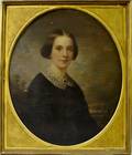 Attributed to Daniel Huntington New York 18161906 Portrait of Almira Marshall Woods
