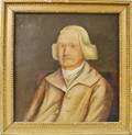 AngloAmerican School 18th Century Portrait of a Man with Powdered Wig