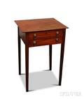 Federal Mahogany Twodrawer Worktable