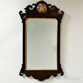 Chippendalestyle Carved Mahogany Scrollframe Mirror