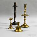 Four Continental Candlesticks