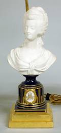 172 UNPAINTED BISQUE BUST OF MARIE ANTOINETTE