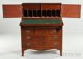 Mahogany and Mahogany Veneer Desk
