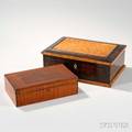 Two Figured Wood Boxes