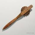 Carved and Inlaid Pie Crimper