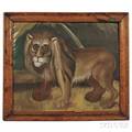American School early 20th century Portrait of a Lion