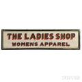 The Ladies Shop Womens Apparel Sign