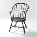 Dark Greenpainted Sackback Windsor Armchair