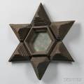 Carved Tramp Art Sixpointed Star Frame