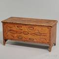 Paintdecorated Pine Sixboard Blanket Chest