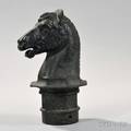 Cast Iron Horse Head Post Finial