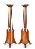 Pair of MaitlandSmith Mahogany Pedestals