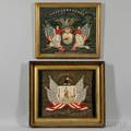 Two Patriotic Export Silkwork Panels