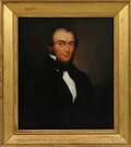 American School 19th Century Portrait of Benjamin Belcher Boston Massachusetts