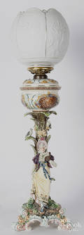 Austrian majolica style fluid lamp