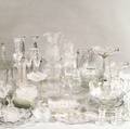 Large Group of Colorless Glass Including Waterford and Stuart