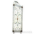 Polychromedecorated Wrought Iron Screen