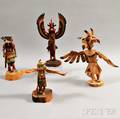 Four Contemporary Kachina Dolls